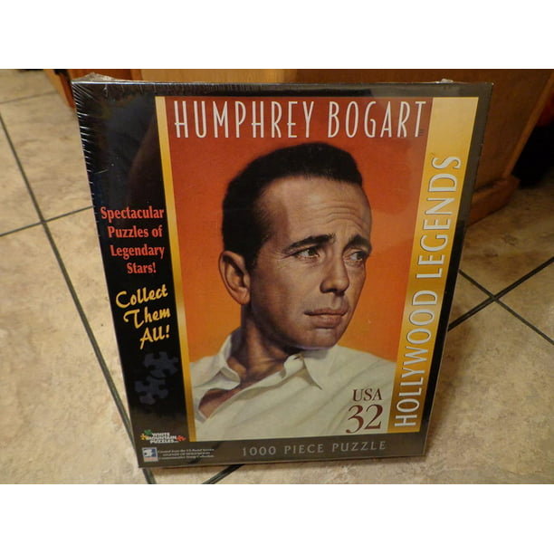 Humphrey Bogart Postage Stamp Jigsaw Puzzle by White Mountain 4395